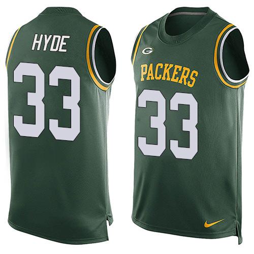  Packers #33 Micah Hyde Green Team Color Men's Stitched NFL Limited Tank Top Jersey